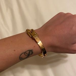 Rose Gold Michael Kors Belt Buckle Bracelet